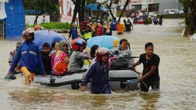 Banjir Besar di Maros Rendam 14 Kecamatan, 100 Ribu Warga Terdampak. (Foto: Ist)