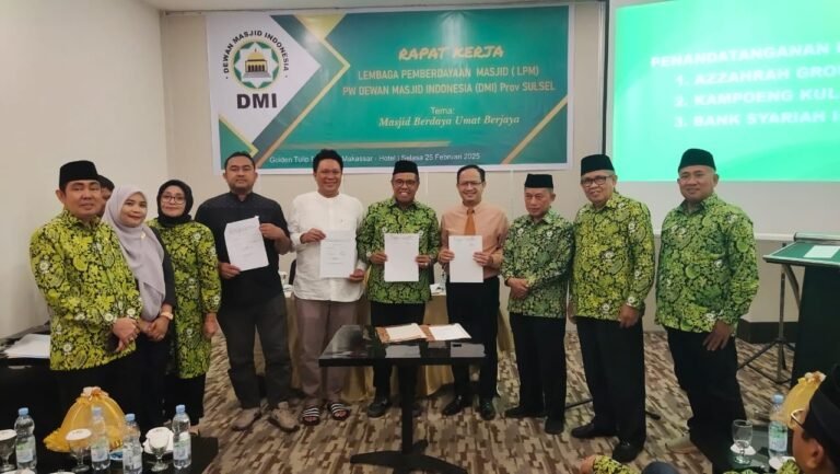 LPM DMI Sulsel Gelar Raker, Umrohkan Imam dan Marbot serta Perkuat Pemberdayaan Masjid. (Foto: Ikolom.news)
