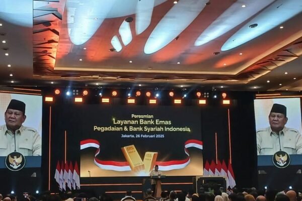 Prabowo Resmikan Layanan Bank Emas Pertama di Indonesia. (Foto: ist)