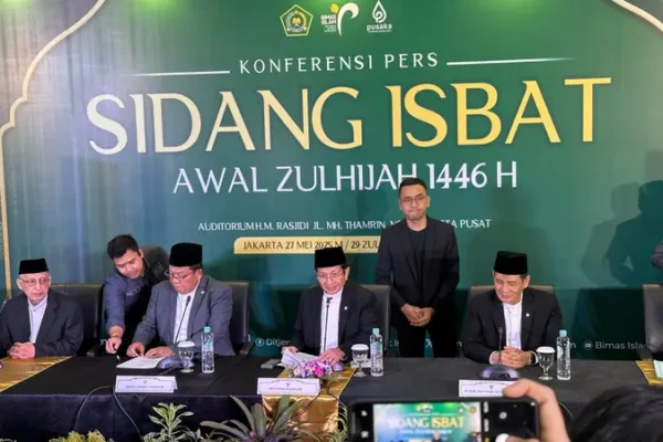 Pemerintah Tetapkan 1 Dzulhijjah 1446 H Jatuh pada 28 Mei, Idul Adha Digelar 6 Juni 2025