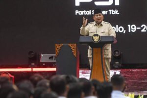 Prabowo Emosional Saat Sebut PSI, Kenang Sang Ayah Ketua Partai Sosialis Indonesia.
