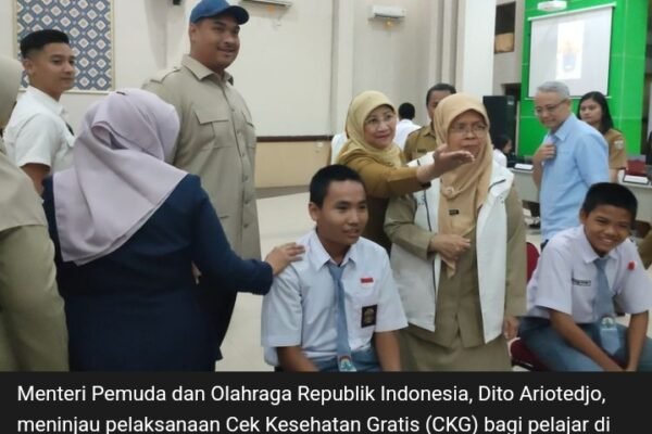 Menpora Dito Dorong Cek Kesehatan Gratis di Sekolah Jadi Langkah Awal Scouting Atlet Muda