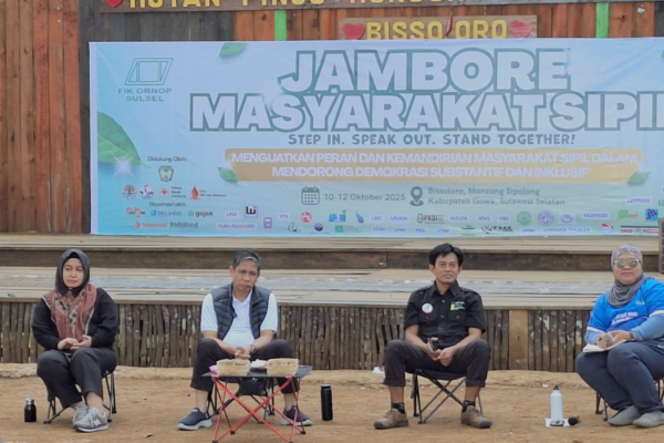 Antusiasme Peserta Warnai Hari Kedua Jambore Masyarakat Sipil di Hutan Pinus Moncong Sipolong