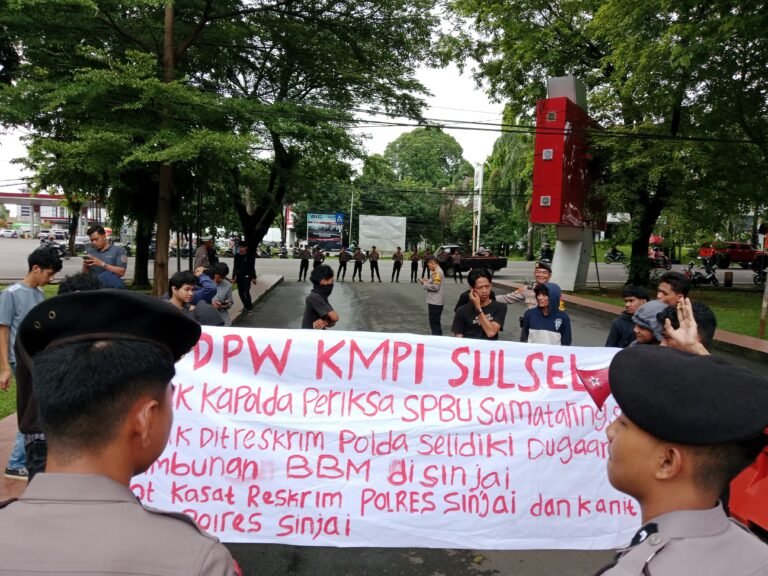 Dugaan Penimbunan BBM di Sinjai, DPW KMPI Geruduk Polda Sulsel: Seret Nama SPBU 74-926-02, Desak Kapolda Bongkar Jaringan Mafia BBM